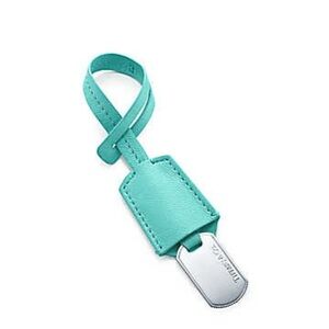 Tiffany & Co. Leather and Silver Bag Charm